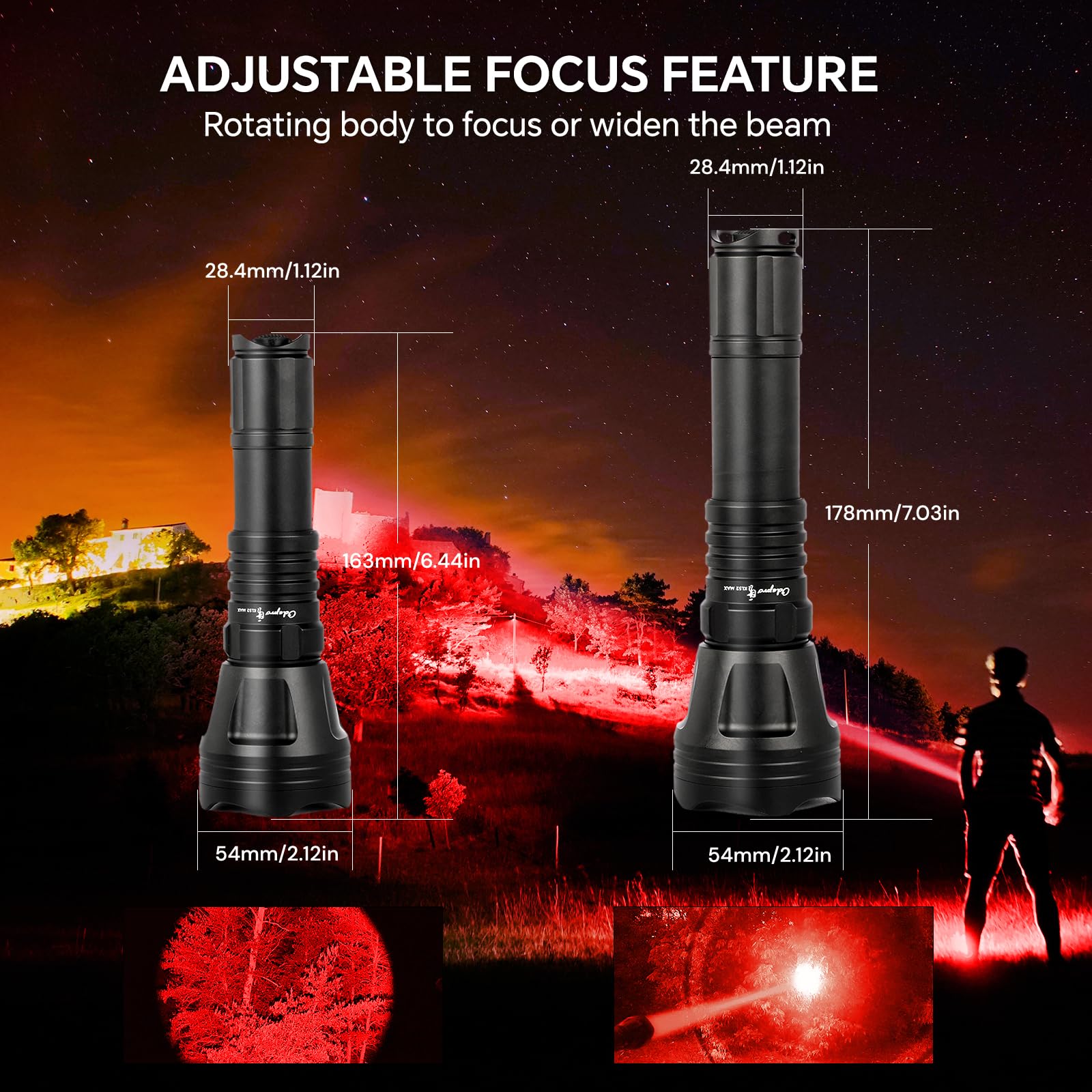 Amazon.com: Odepro KL52 MAX Upgraded Super Bright 160 Lumens Red